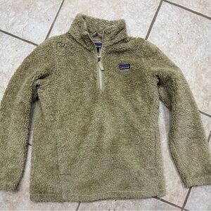 Patagonia Kids sz 18 XL cozy pullover Tan